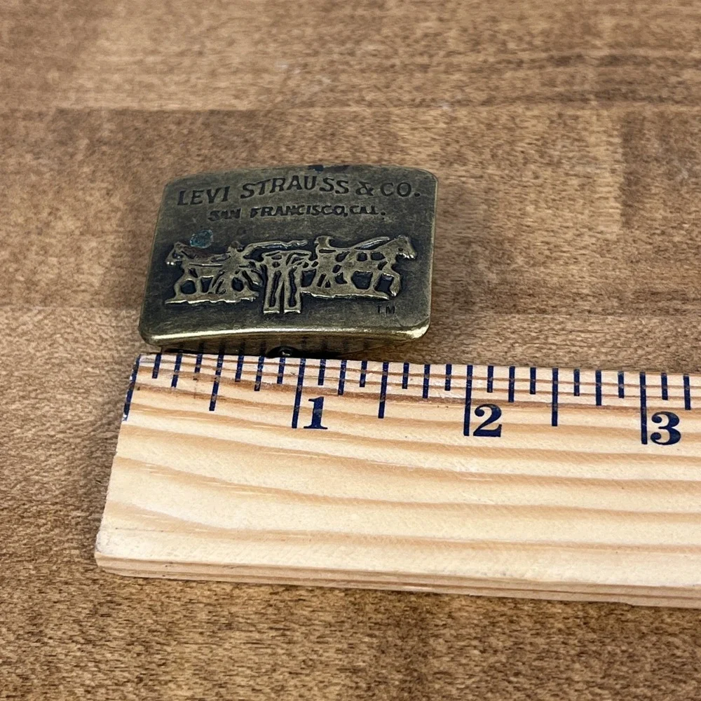 Vintage Levi Strauss & Co Brass Belt Buckle San Francisco